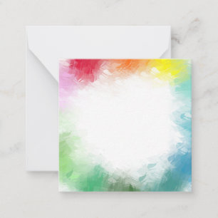 Custom Abstract Rainbow Colours Elegant Trendy Card
