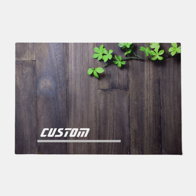 Custom Abstract wood colour  Doormat (Front)