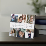 Custom Abuelo Grandchildren Photo Collage Plaque<br><div class="desc">Create a sweet gift for a beloved grandfather with this six photo collage plaque. "ABUELO" appears in the centre in soft grey lettering,  with your custom message and grandchildren's names overlaid.</div>