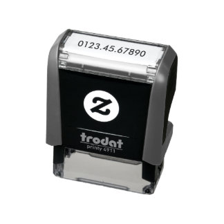 Custom Account Number Self-inking Stamp