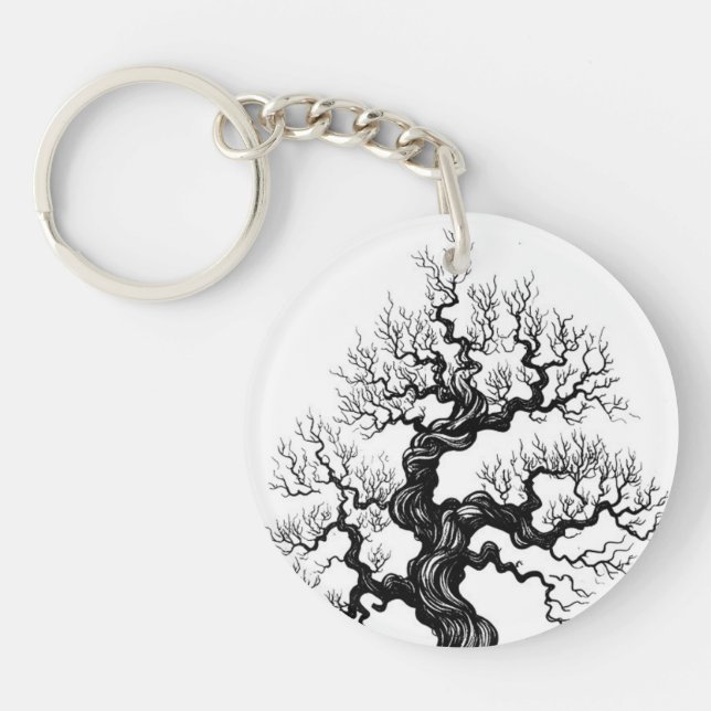 Custom Acrylic Circle Keychain, Double Sided Key Ring (Front)