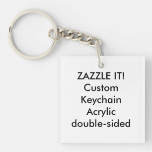 Custom Acrylic Keychain Key Ring Blank Template