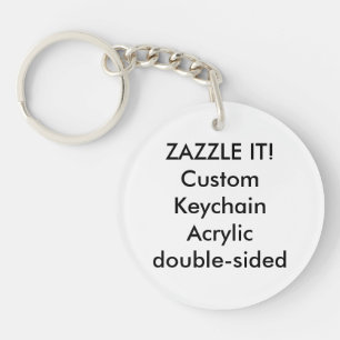 Custom Acrylic Keychain Key Ring Blank Template