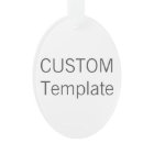 Custom Acrylic OVAL Christmas Tree Ornament