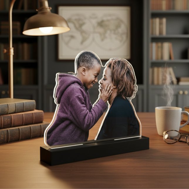 Custom Acrylic Photo Statuette Standing Photo Sculpture (Custom Acrylic Photo Statuette )