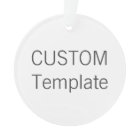 Custom Acrylic ROUND Christmas Tree Ornament