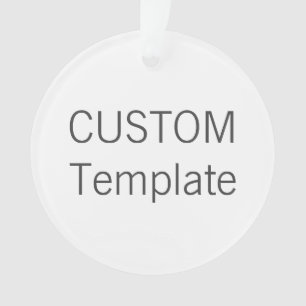 Custom Acrylic ROUND Christmas Tree Ornament