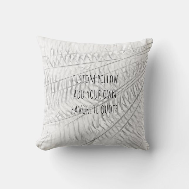 custom add a quote pillow nature art design (Front)