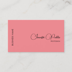 Custom Add Company Logo Elegant Script Name Business Card