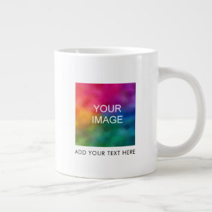 Custom Add Family Girlfriend Boyfriend Image Photo Large Coffee Mug