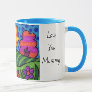Custom Add Kid's Art Photo Personalise Words Mug