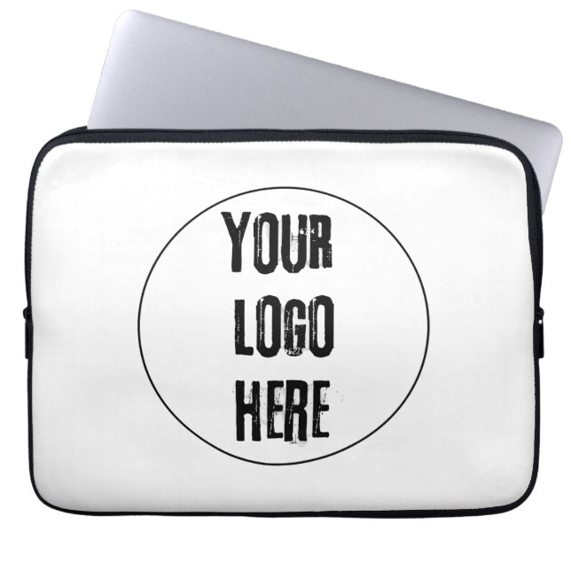 Custom Add Logo Here Laptop Sleeves (Front)