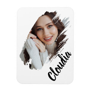 Custom Add Photo And Text Magnet