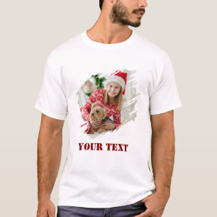 Custom Add Photo And Text T-Shirt