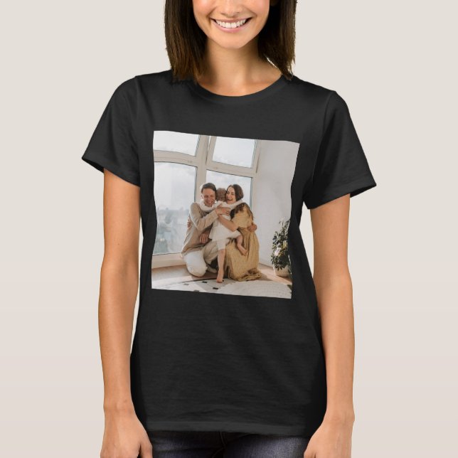 Custom, Add Photo and Text T-Shirt (Front)