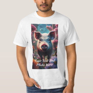 Custom, Add Photo and Text T-Shirt