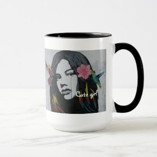 Custom add text and image create your own cute mug