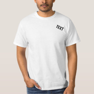 Custom Add Text Template Modern Men's Simple T-Shirt