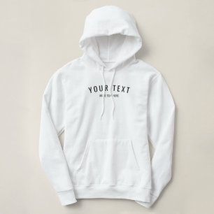 Custom Add Text Upload Photo to Womens Modern Hoodie
