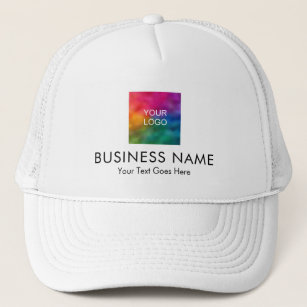 Custom Add Upload Business Company Logo Trucker Hat