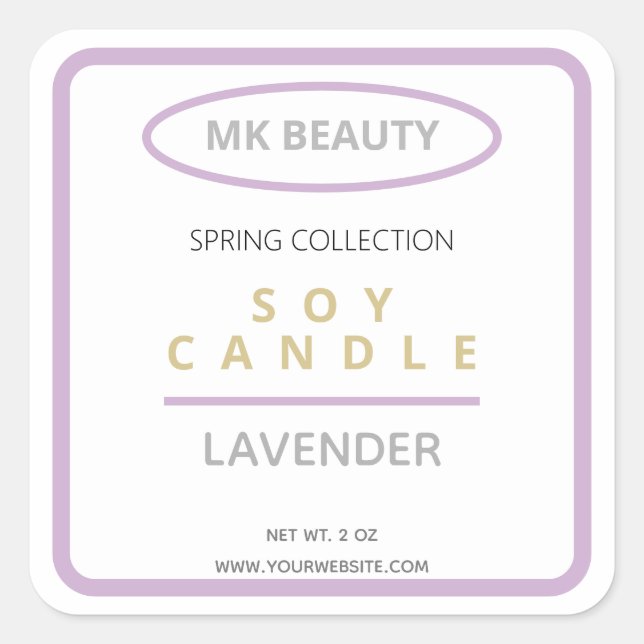 Custom Add Your Brand LOGO Product Labels (Front)