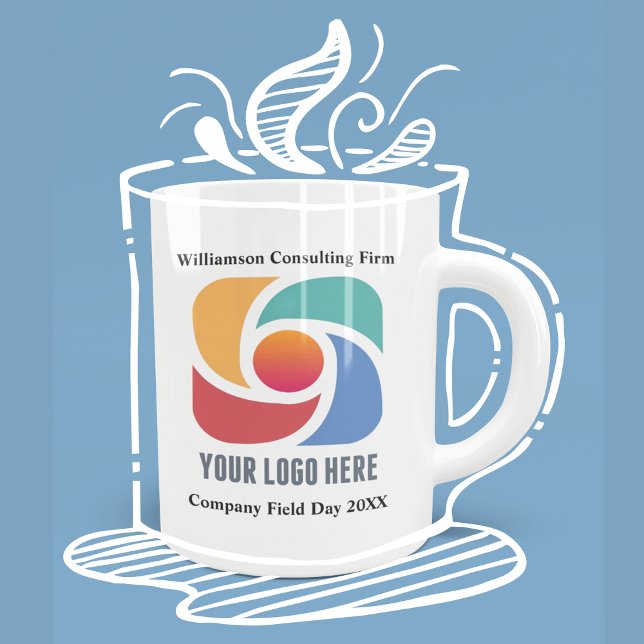 Custom Add Your Business Logo Company Marketing Coffee Mug (Creator Uploaded)