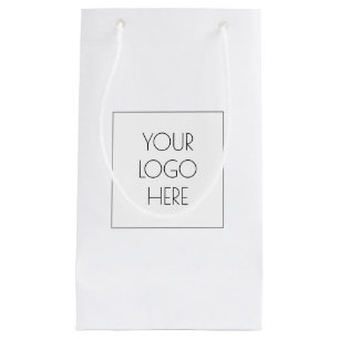 Custom Add Your Business Logo Small Gift Bag