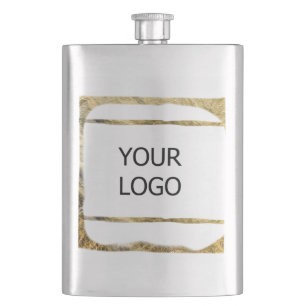 custom add your logo personalised company name pap hip flask