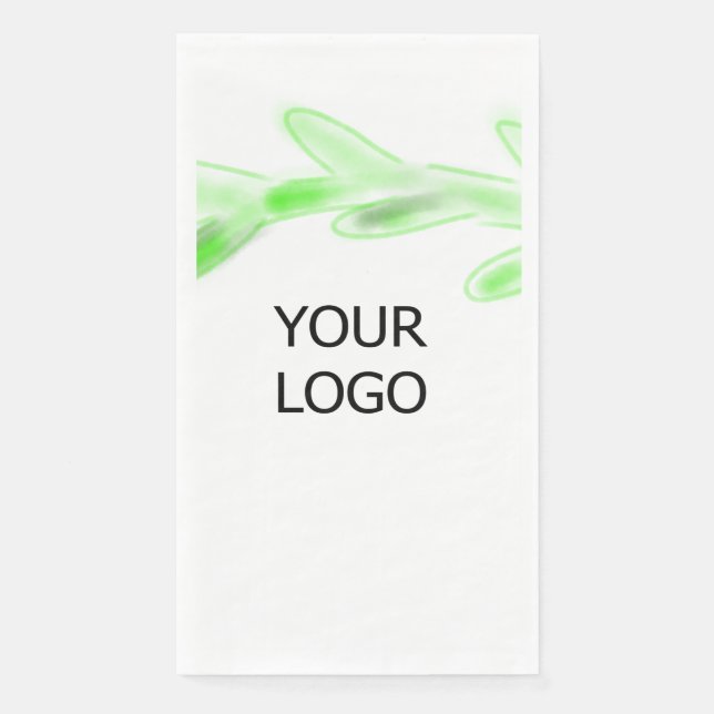 custom add your logo personalised company name pap napkin (Front)