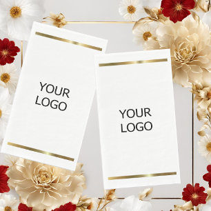 custom add your logo personalised company name pap napkin
