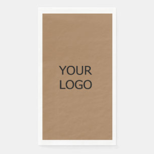 custom add your logo personalised company name pap napkin