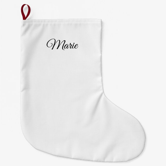 custom add your name christmas personalised large christmas stocking (Front)