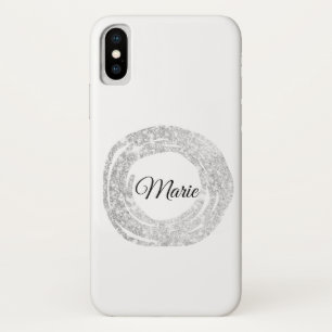 custom add your name glitter colorful add your   C iPhone X Case