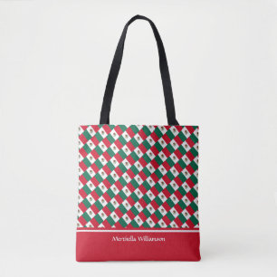 Custom Add Your Name MEXICO FLAG Tote Bag