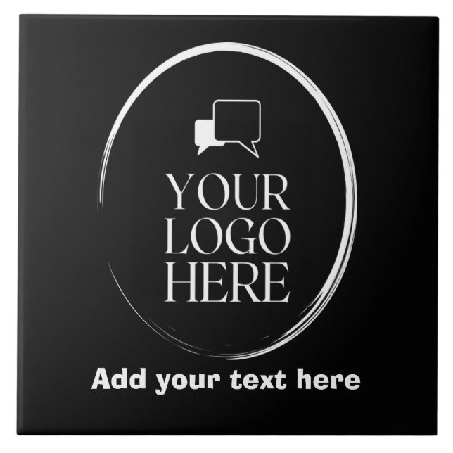 Custom Add Your Name Photo Text Tile (Front)