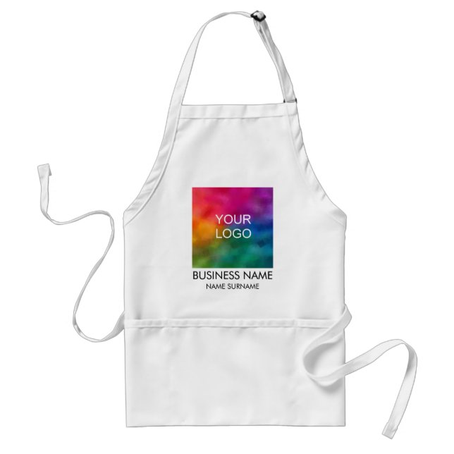 Custom Add Your Name Surname Business Company Logo Standard Apron (Front)