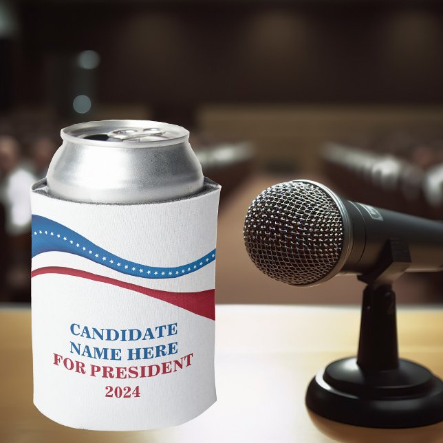 Custom Add Your Own Candidate for President 2024 Can Cooler (Creator Uploaded)