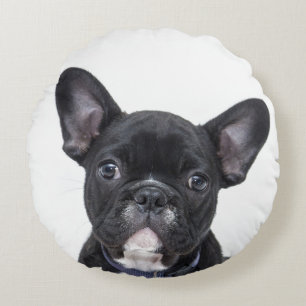Custom add your own dog pet photo personalised round cushion