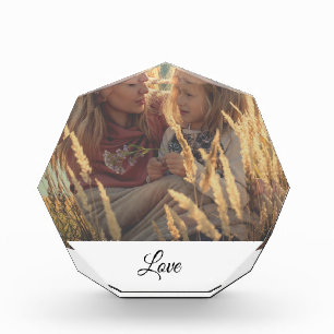 custom add your photo christmas personalised  block