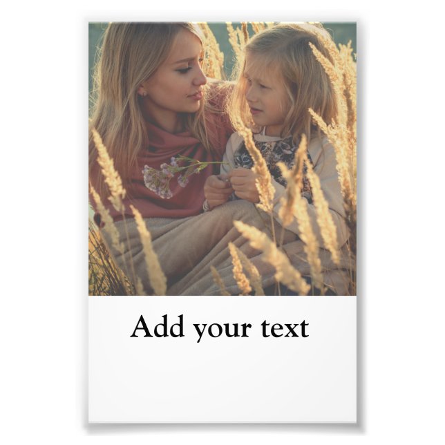 custom add your photo christmas personalised    print (Front)