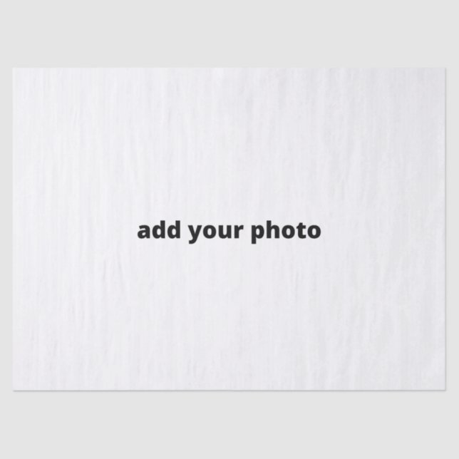 custom add your photo christmas personalised    tissue paper (Front)