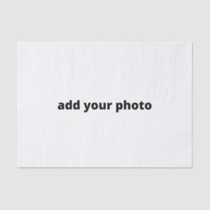 custom add your photo christmas personalised tissue paper