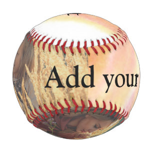 custom add your photo christmas personalised water baseball