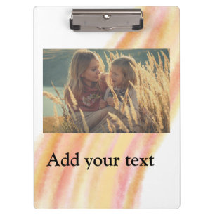 custom add your photo christmas personalised water clipboard
