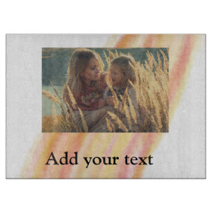 custom add your photo christmas personalised water cutting board