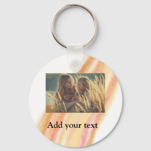 custom add your photo christmas personalised water key ring
