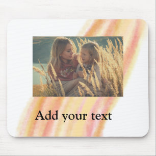 custom add your photo christmas personalised water mouse mat