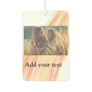 custom add your photo christmas personalized water car air freshener