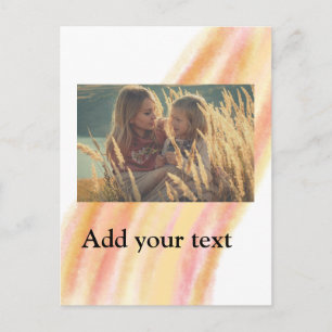 custom add your photo christmas personalized water postcard