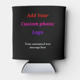 custom add your photo logo your text custom modern can cooler